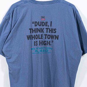 Boulder Colorado T-Shirt XXL Y2K Dude I Think The Whole Town Is High Funny Joke